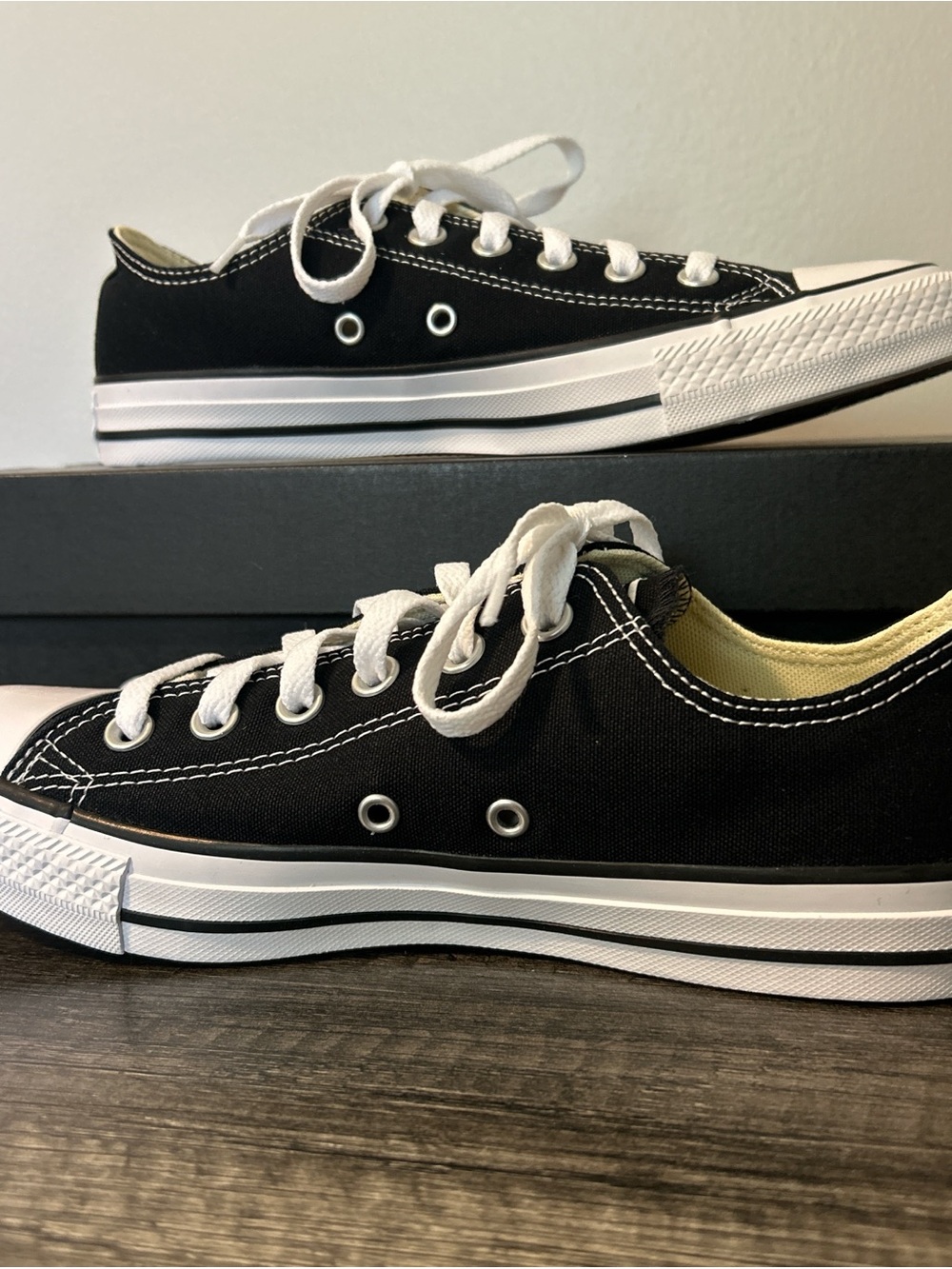 Converse Chuck Taylor All Star Black Low Top Sneakers - Picture 3 of 6
